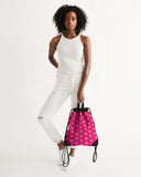 pink power pop drawstring bag