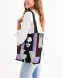 goth girl coffee canvas zip tote