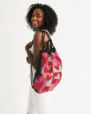 heartbeats canvas drawstring bag