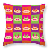 smiley cat throw pillow