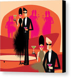 cocktails colorful cocktail scene canvas print