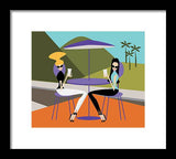 coffee talk with your best friend framed art