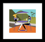coffee talk with your best friend framed art