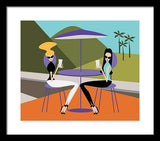 coffee talk with your best friend framed art