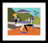 coffee talk with your best friend framed art