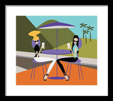 coffee talk with your best friend framed art