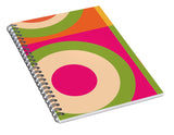 geometric bright colorful spiral notebook