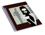 goth girl coffee spiral notebook