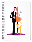orange cocktail spiral notebook