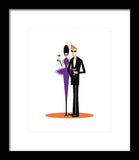 purple cocktail framed print