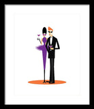 purple cocktail framed print