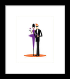 purple cocktail framed print
