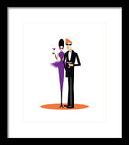 purple cocktail framed print