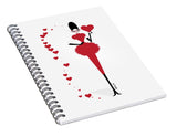 queen of hearts fashion spiral notebook