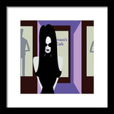 solo goth girl framed print