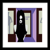 solo goth girl framed print