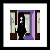 solo goth girl framed print