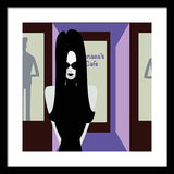 solo goth girl framed print