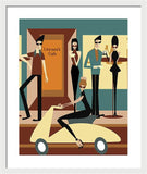 Cafe Conversations - Framed Print