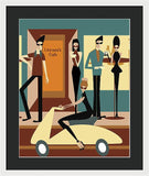Cafe Conversations - Framed Print