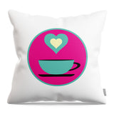 Cup of Color - Throw Pillow