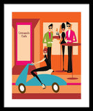 The Coffee Crowd - Framed Print