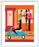 The Coffee Crowd - Framed Print