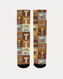 insomniac pattern men's socks