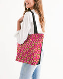 center zip tote colorful pattern