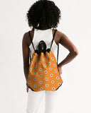 orange power pop drawstring bag