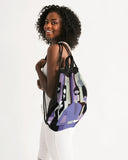 outside the cafe canvas drawstring bag