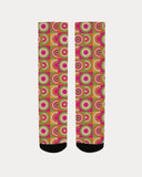 geometric jigsaw pattern women's socks