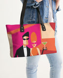 cocktails alternative leather colorful tote