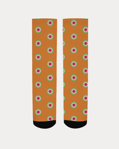 orange power pop women's socks