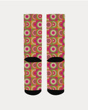 geometric jigsaw pattern men's socks