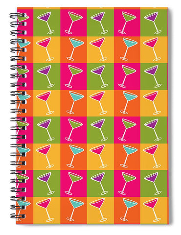 tipsy two cocktail spiral notebook