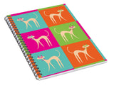 catnip spiral notebook with colorful cats