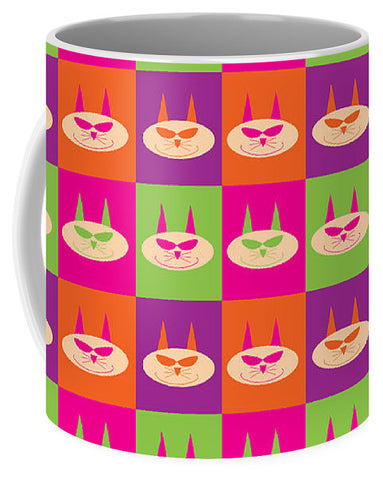 smiley cat mug