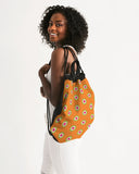 orange power pop drawstring bag