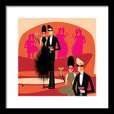 cocktails colorful cocktail scene framed art