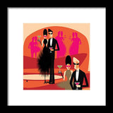 cocktails colorful cocktail scene framed art