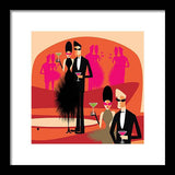 cocktails colorful cocktail scene framed art