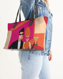 cocktails alternative leather colorful tote