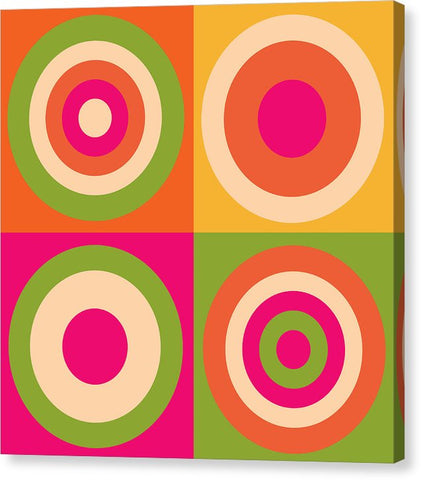 colorful geometric bright canvas print