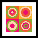 Geometric Bright - Framed Print