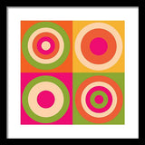 Geometric Bright - Framed Print