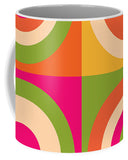 geometric bright colorful coffee mug