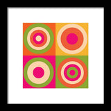 Geometric Bright - Framed Print