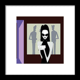 goth girl coffee framed art