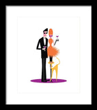 orange cocktail framed print